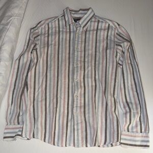 Pal Zileri Linen Blend Sport Button Down Shirt